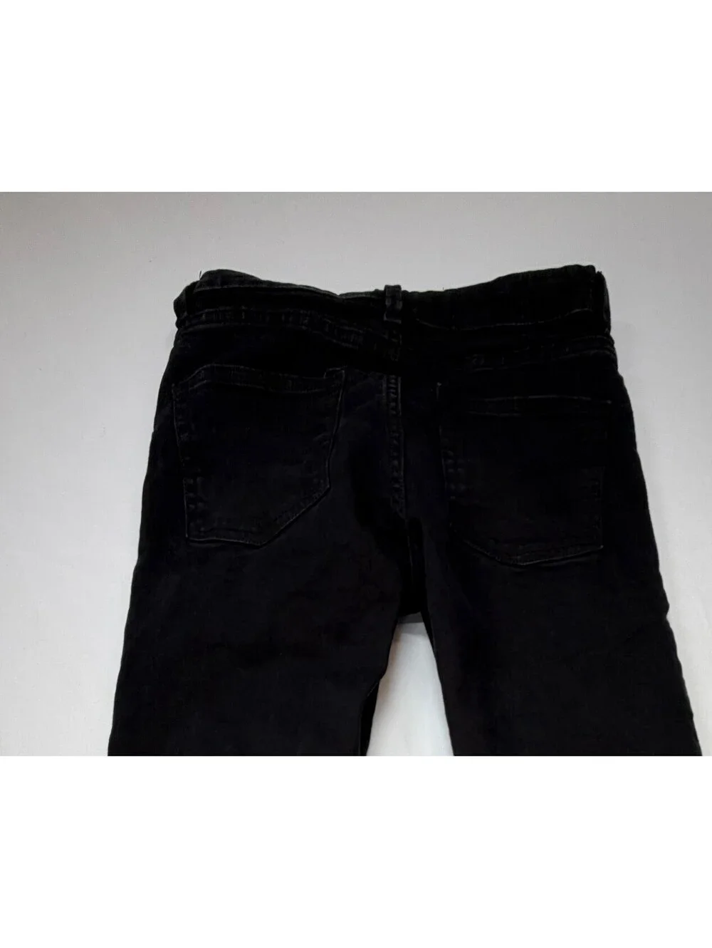 New Look Men's Skinny Jeans Slim Fit Stretch Mid-Rise Zip Fly  Size 28 Black